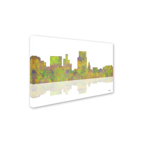 Marlene Watson 'Boise Idaho Skyline III' Canvas Art,22x32